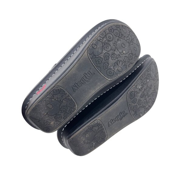 Alegria Womens Leather Slip-On Clogs Comfort Shoes Size 39 Pink&Black Adj Buckle - Picture 7 of 15